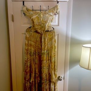 Free people maxi dress 100% cotton S
